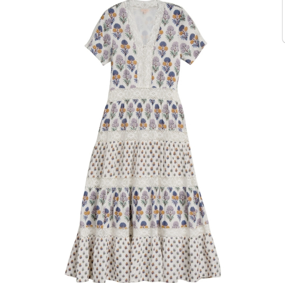 Pink Chicken Multi Medallion Floral Indy Dress